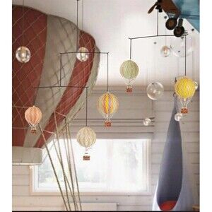 Authentic Models Flying the Skies AP128 Hot Air Balloon Nursery Mobile, Primary